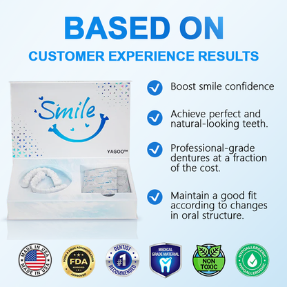 YAGOO™ Moldable Dentures – Affordable, Comfortable & Easy At-Home Fit