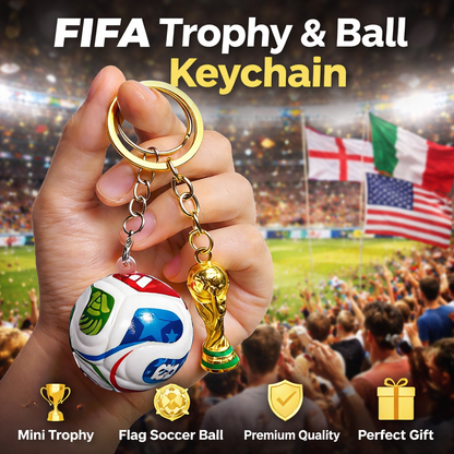 ⚽🏆 2026 FIFA World Cup FIFA Trophy & Ball Keychain