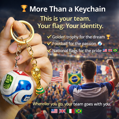 ⚽🏆 2026 FIFA World Cup FIFA Trophy & Ball Keychain